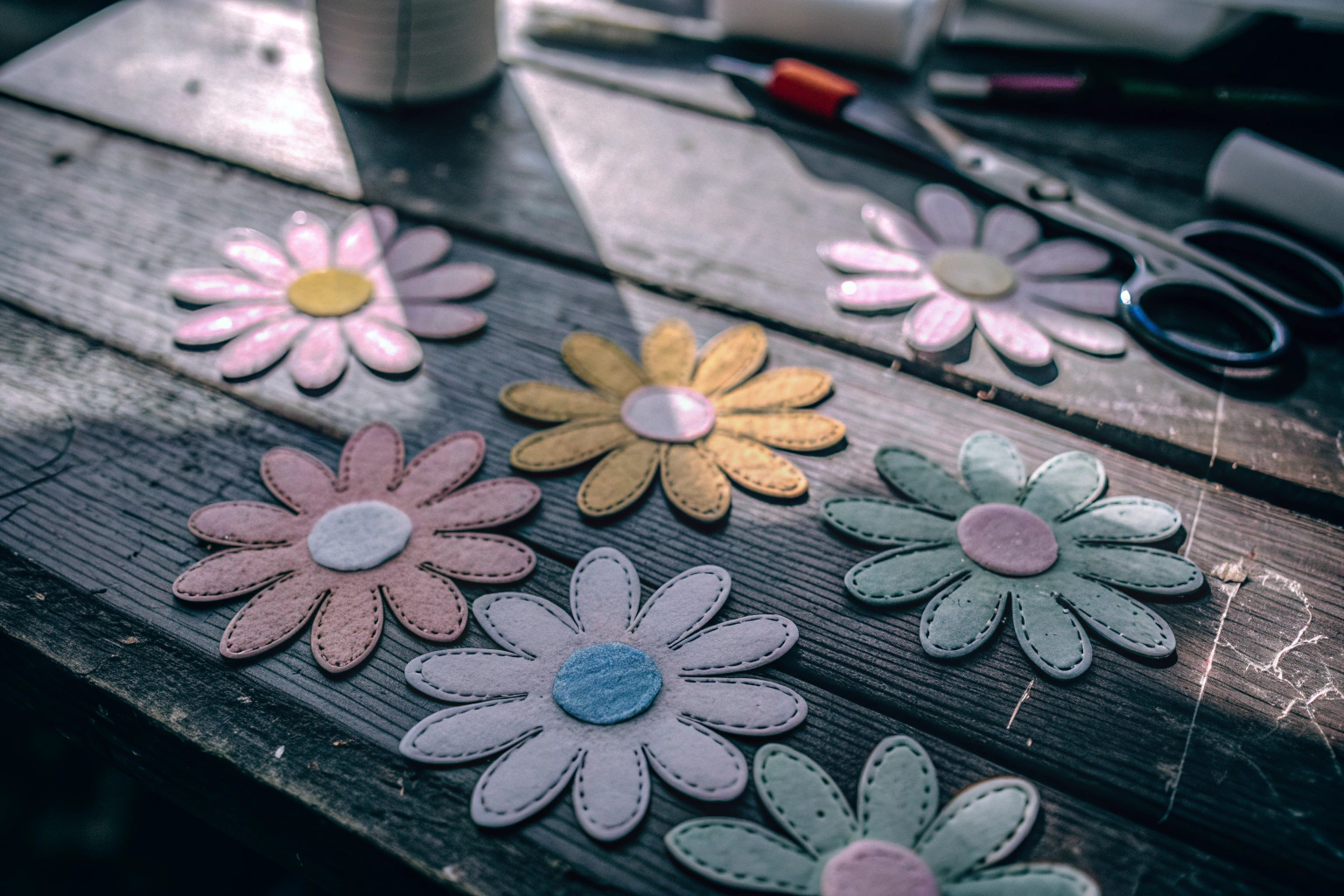Schaumstoffblumen basteln