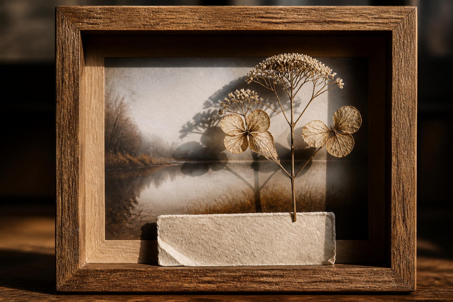 3D-Ebenen in einer selbst gestalteten Schattenbox