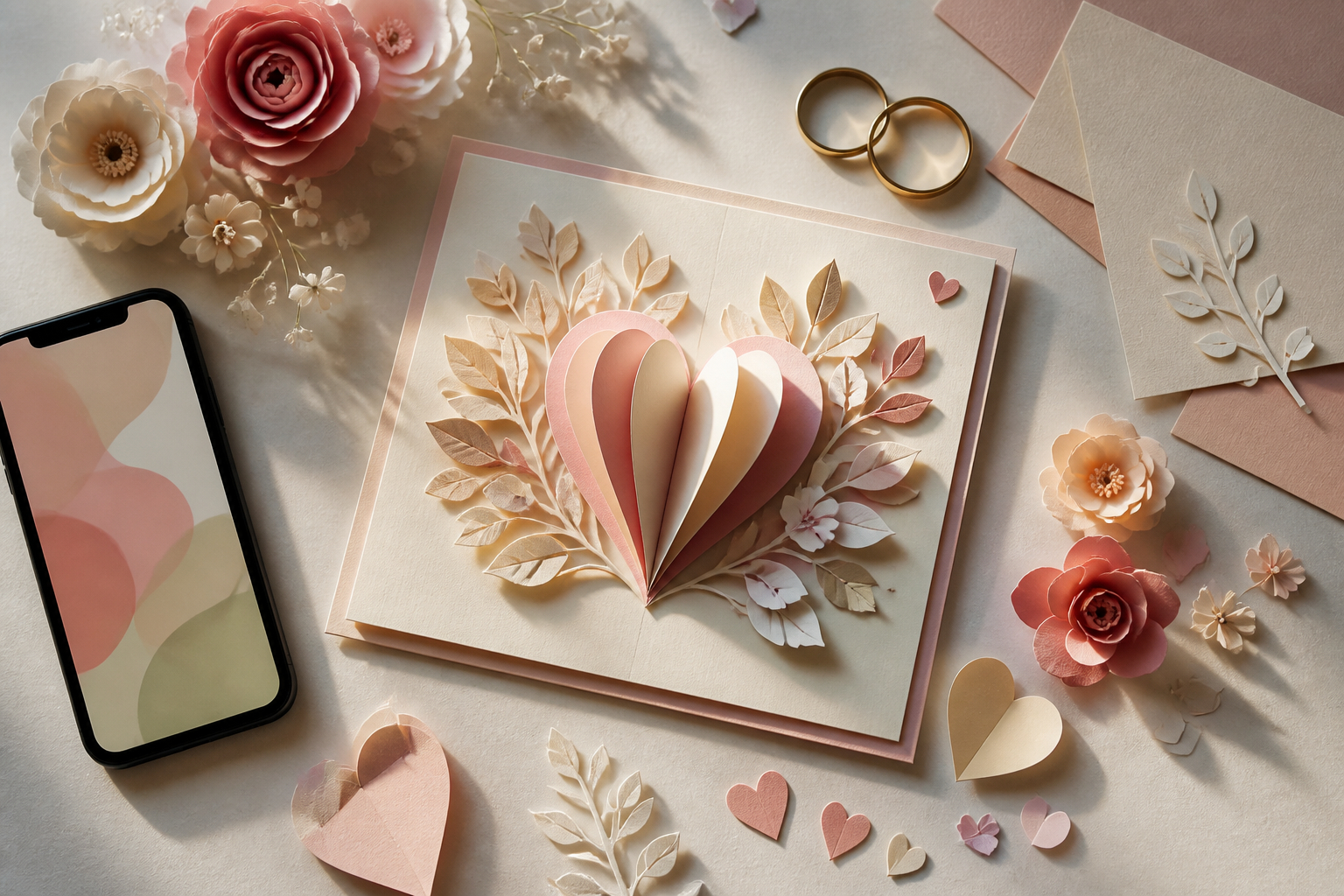 Stop-Motion Hochzeitskarte aus Papier gestalten