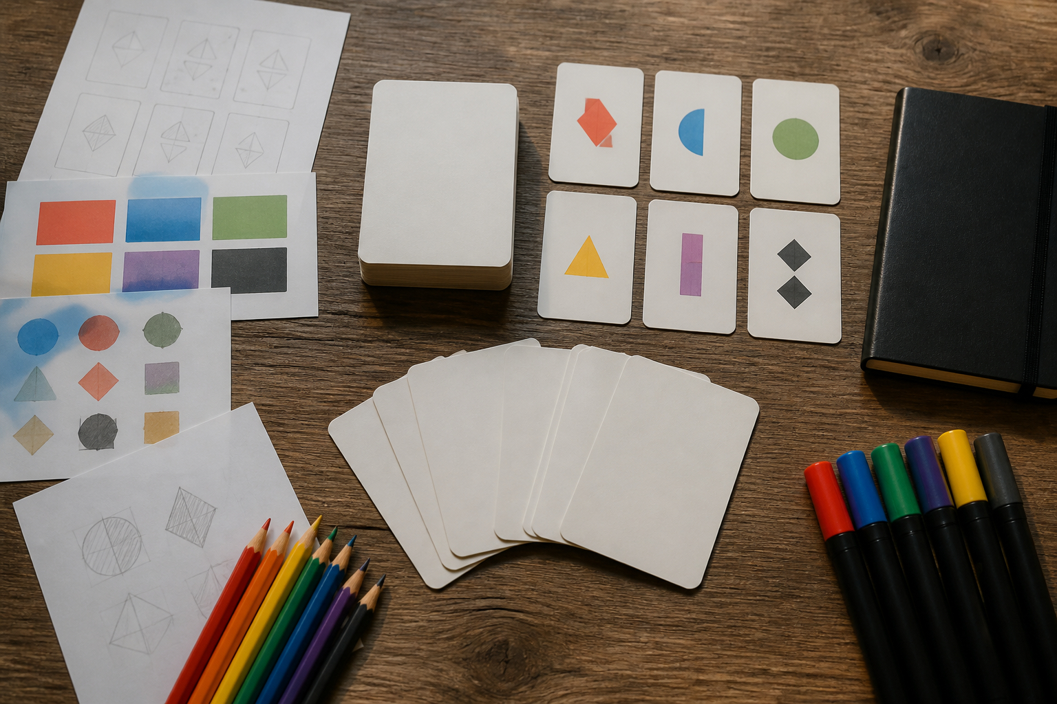 Ideen für ein selbst gestaltetes Kartenspiel sammeln