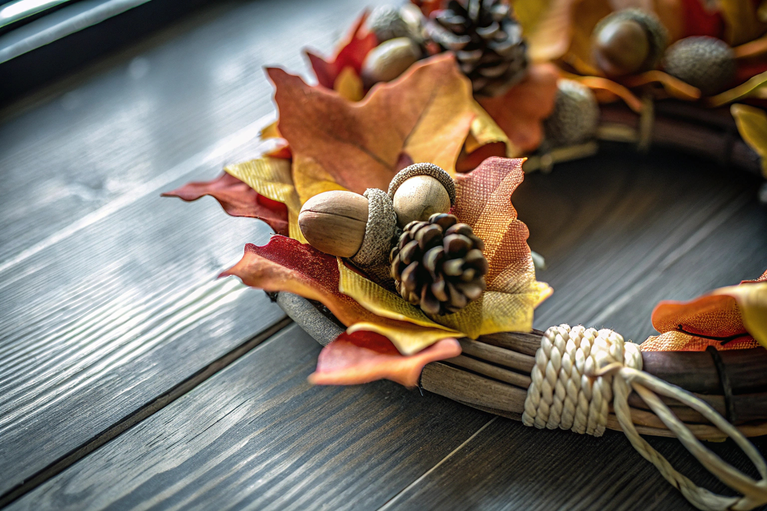 Herbstlicher Tischkranz