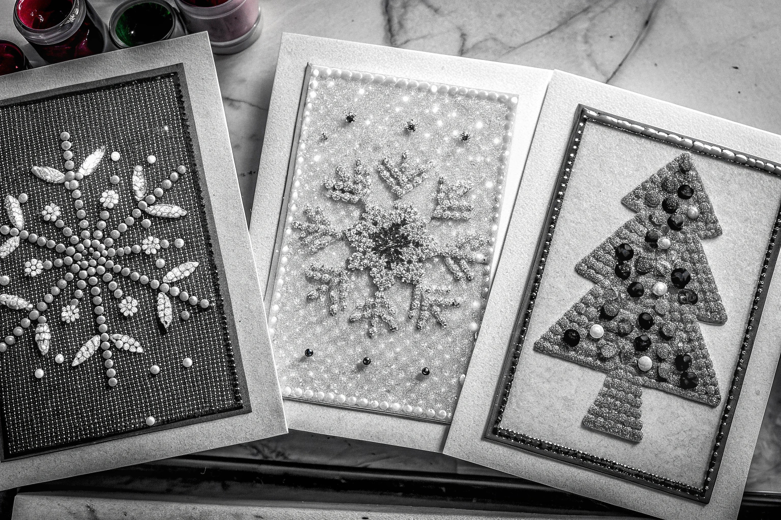 Diamond Painting Weihnachtskarten