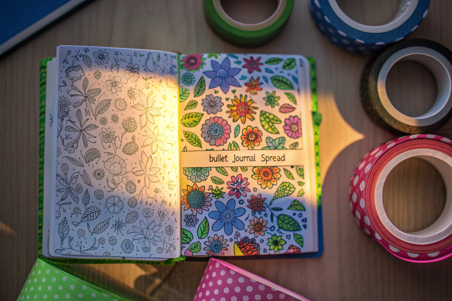 Gestaltetes Bullet Journal