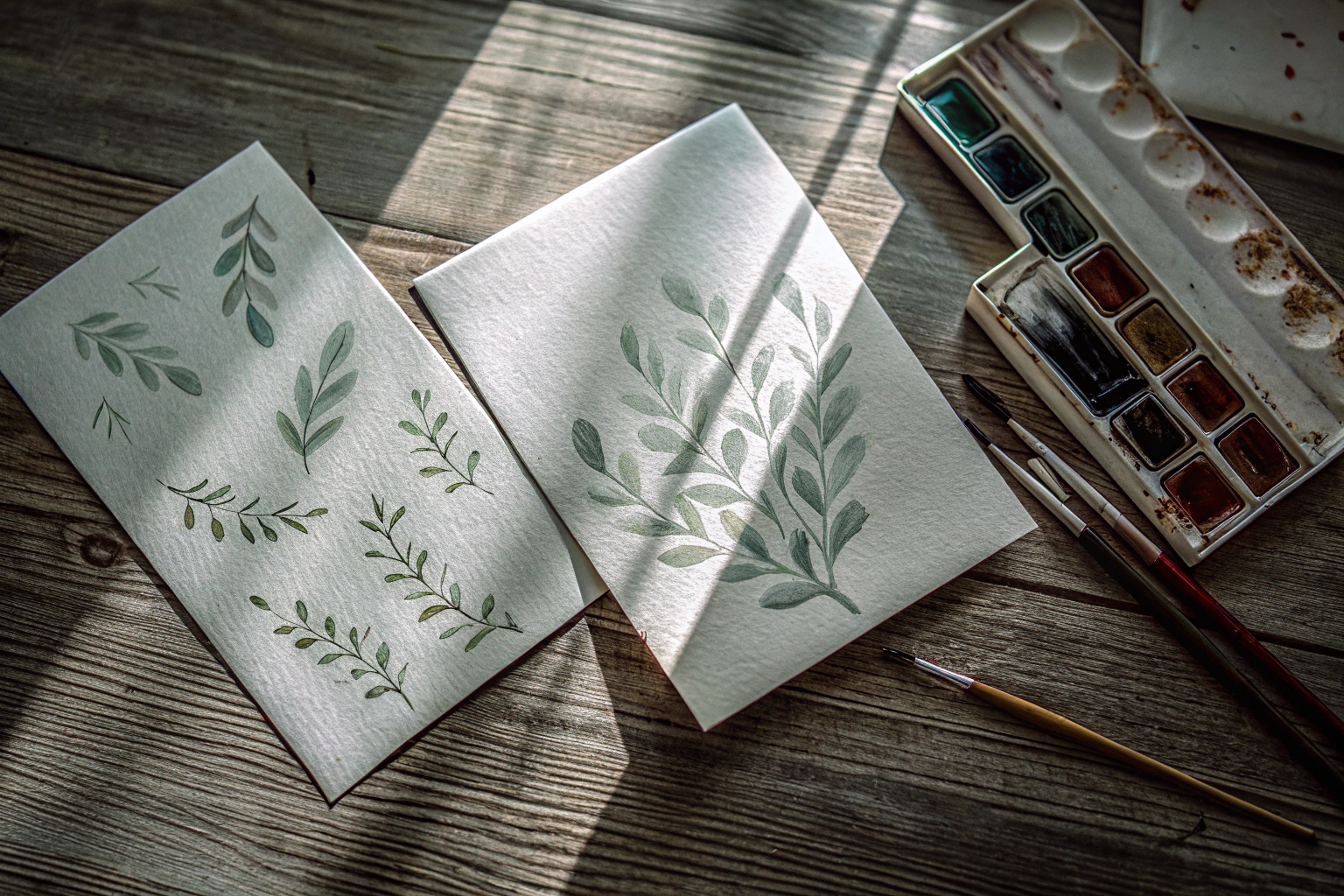 Elegante Einladungskarten mit Eucalyptus-Design Eucalyptus Einladungskarten