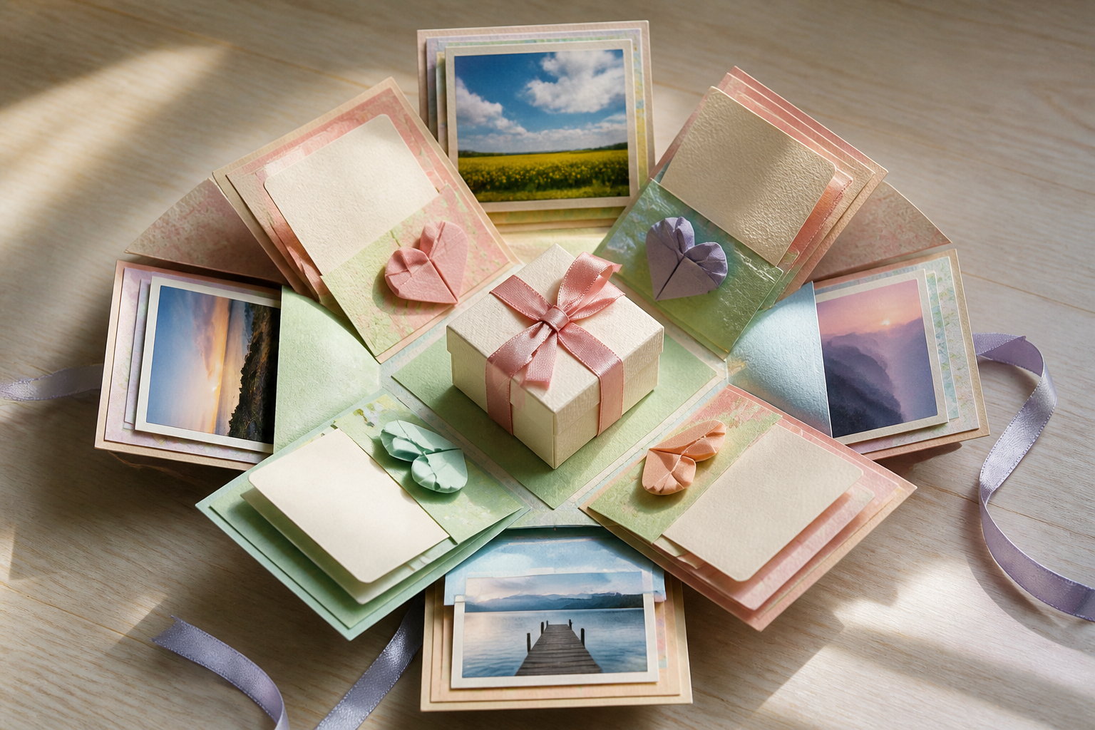 Explosionsbox als persönliche Pop-up-Geschenkidee
