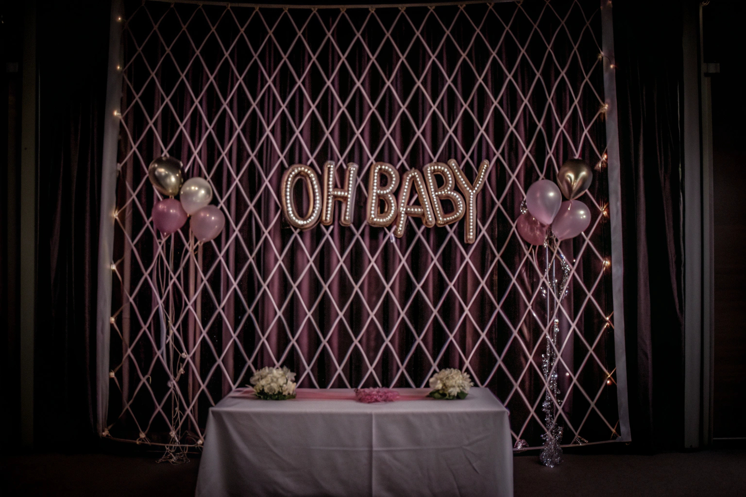 Girlande Oh Baby für Babyparty