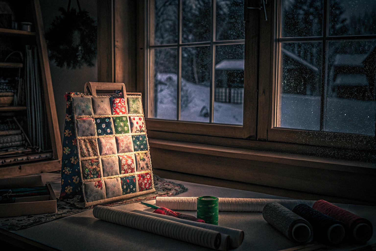 Kinder, die mit dem iZoeL Adventskalender basteln und Freude daran haben. iZoeL Adventskalender Basteln