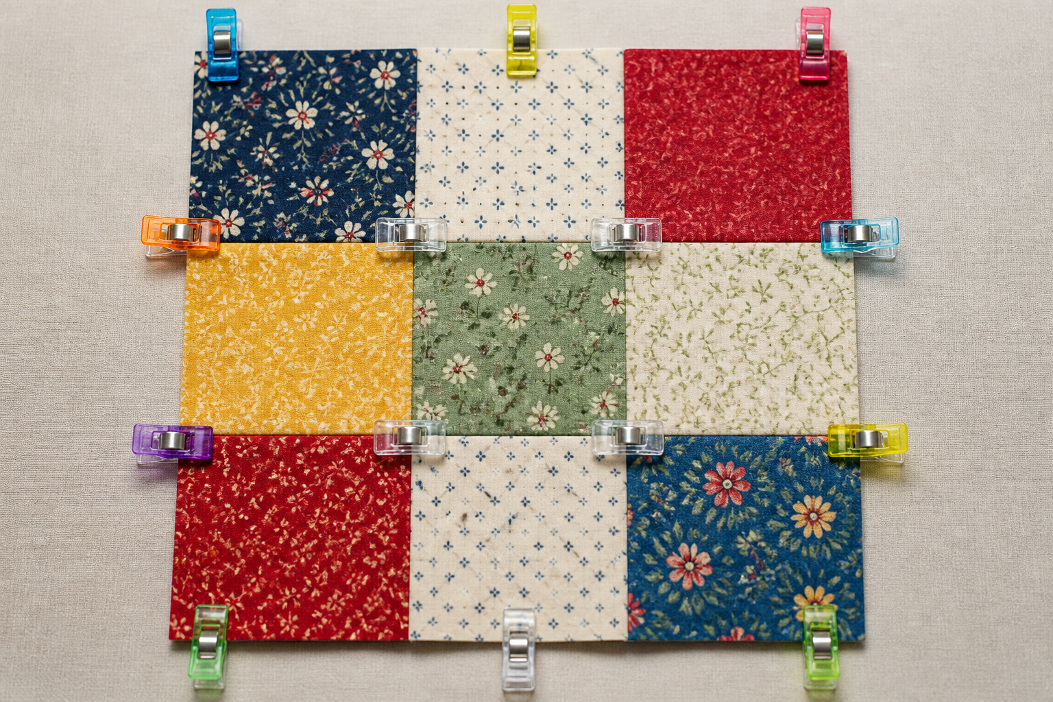 Neun-Patch-Block für Patchwork-Anfänger