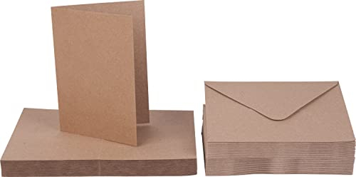 QIUQIU XXL-Kartenset 50 Doppelkarten Kraftpapier