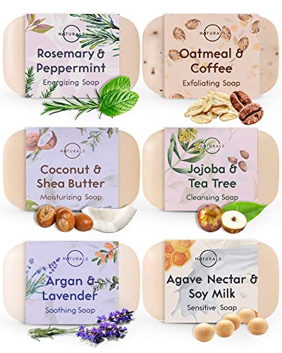 O Naturals 6 Stück festes Duschgel