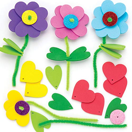 Baker Ross Stapel-Bastelsets „Blumen“