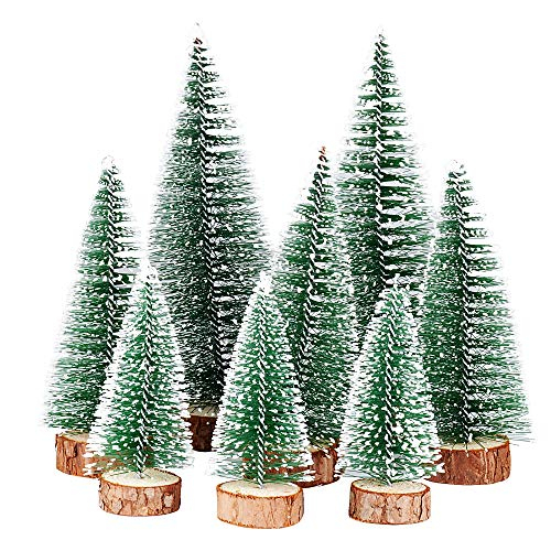 FLOFIA 8STK Weihnachtsbaum Mini Künstlich
