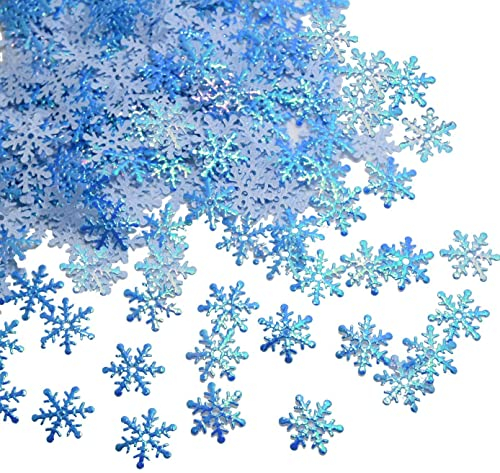 Youery 600 Stück Schneeflocken-Konfetti