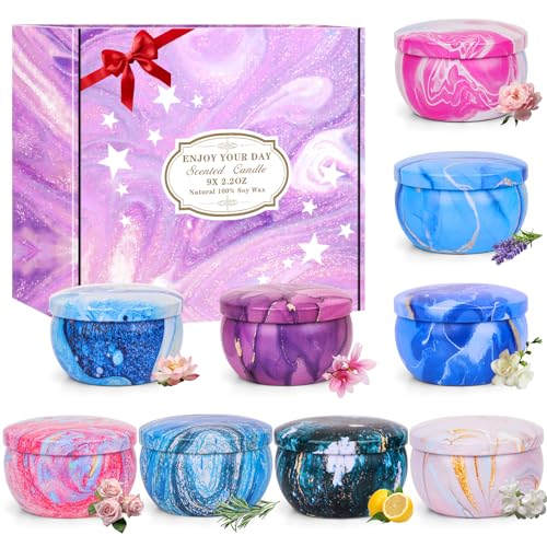 VICBAY Duftkerzen Set, 9 Stück Dufted Kerzen Geschenkeset