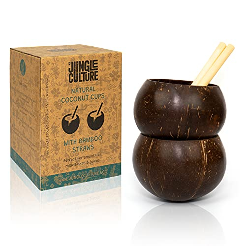 Jungle Culture® Echte Kokosnuss Becher