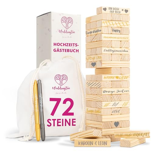 WeddingTree Holzturm als Gästebuch Hochzeit