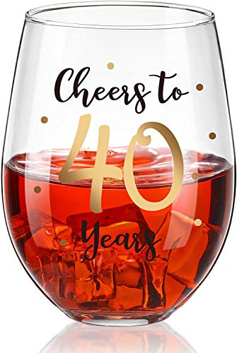 JUWNMANT 40. Jubiläumsfeier Weinglas
