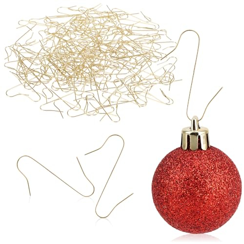 COM-FOUR® 150x Haken für Weihnachtsbaumschmuck - Schnellaufhänger Doppelhaken