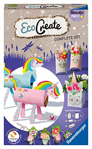 Ravensburger EcoCreate 18438 - Unicorn Party - DIY Bastelset
