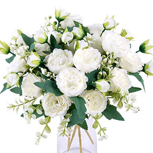 Floweroyal 4 Bündel Pfingstrose Künstliche Blumen