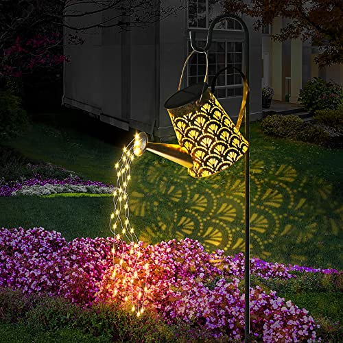 DeepDream Solar Gießkanne Lichterkette Außen