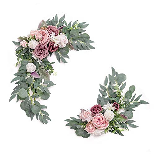 SLDHFE Künstliches Hochzeitsbogen-Blumen-Set