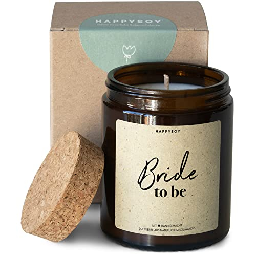 Geschenk Hochzeit Braut Duftkerze im Glas