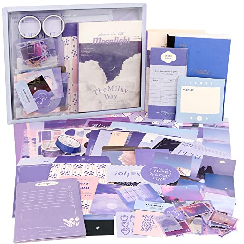 Draupnir 351 Stück Ästhetisches Scrapbook Zubehör Set