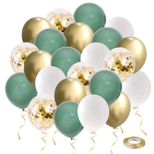 Grüne Luftballons UNOEYSAT Retro Olive Salbei