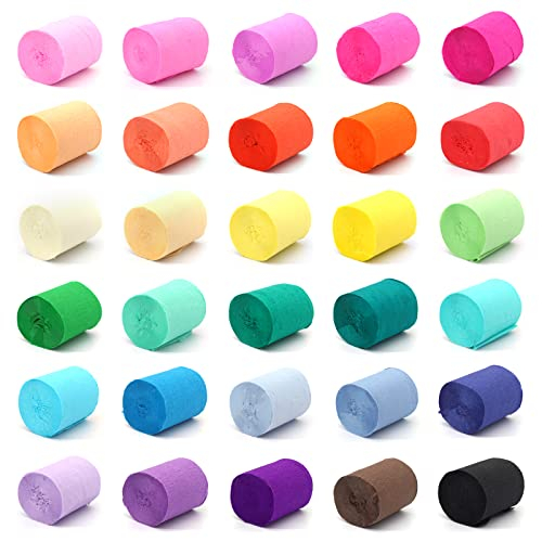 DAOUZL Krepppapier 30 Farben