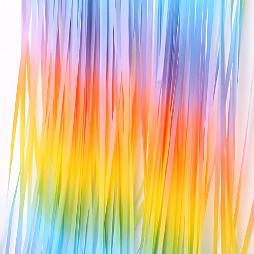 Fasching Lametta Vorhang Regenbogen