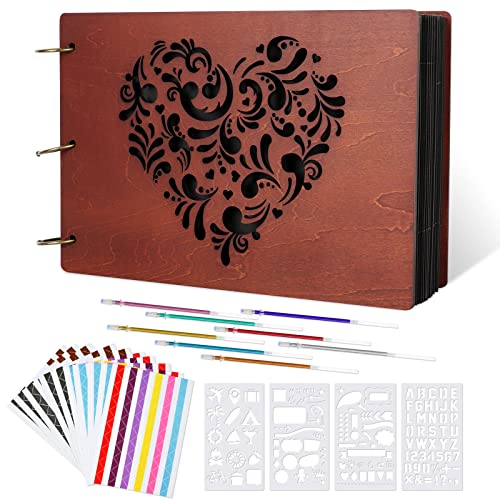 Fotoalben Scrapbooking-Erinnerung Fotoalbum aus Holz