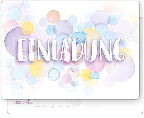 beriluDesign 12 Einladungskarten zum Kindergeburtstag