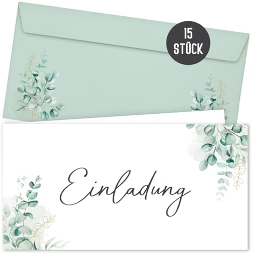Things of Happiness Einladungskarten im Eucalyptus Design