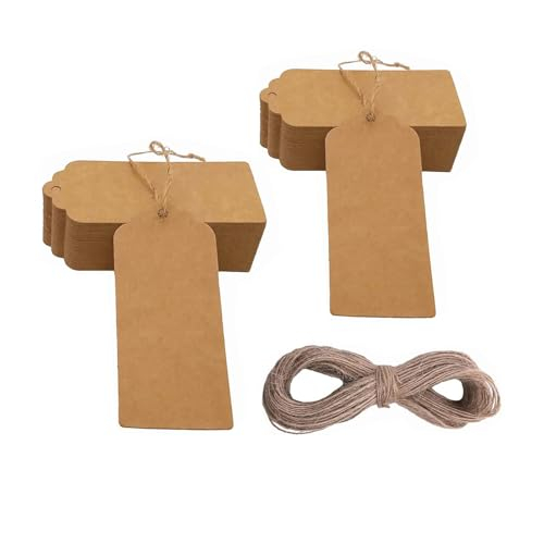 Geschenkanhänger Kraftpapier 100stk