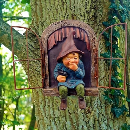 JTZXJJX Elf Out The Door Tree Hugger