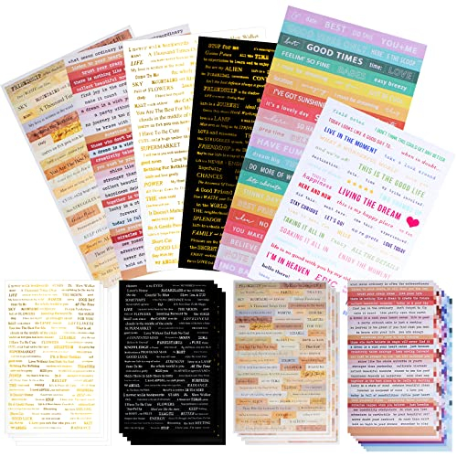 22 Sheet Sticker Sprüche Smalltalk Sticker
