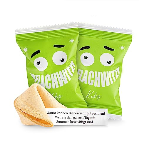 Glückskekse Flachwitze 15er Packung grün