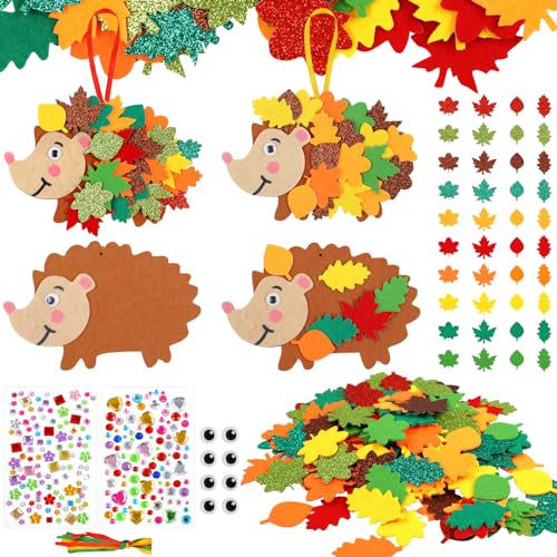 Igel Bastelset Kinder, Basteln Herbst
