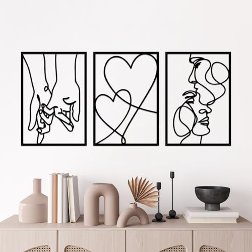 ESTART Minimalistische Wanddekoration aus Metall