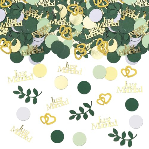 GoldRock Just Married Konfetti Set