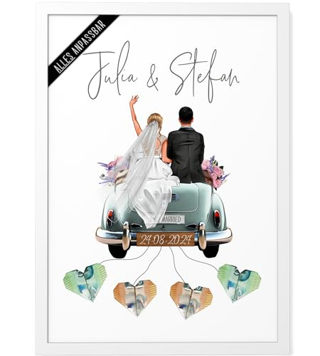 Papierschmiede® Personalisiertes Geldgeschenk Hochzeit