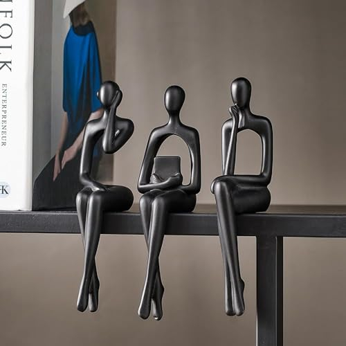 Schwarze Denker Statuen Home Decorations
