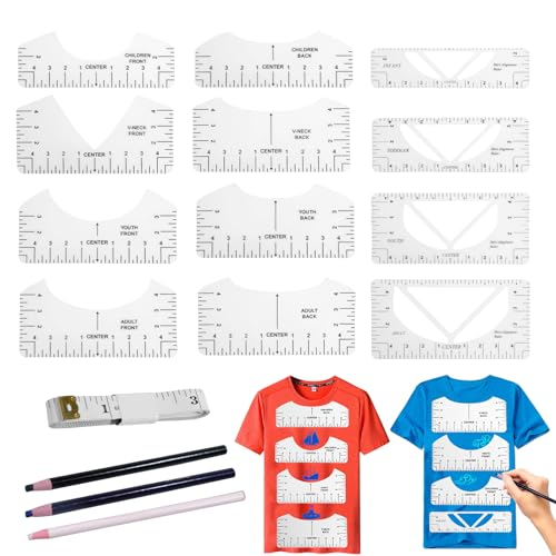 GEGNNS 12 T-Shirt Ausrichtungslineal