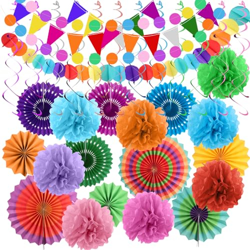 Papier Pompoms Dekoration
