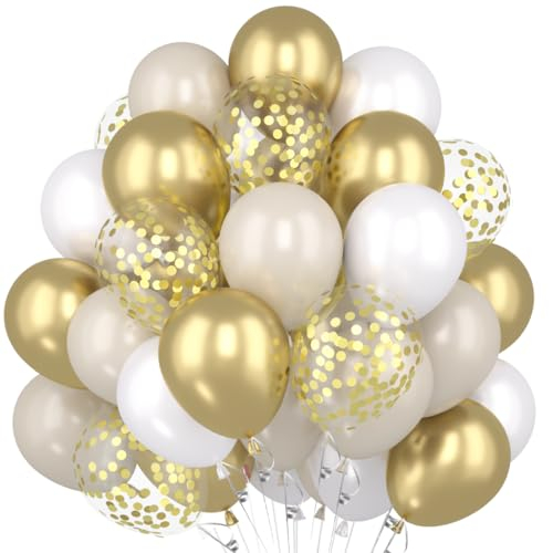 Capaneus Luftballons Gold Weiß