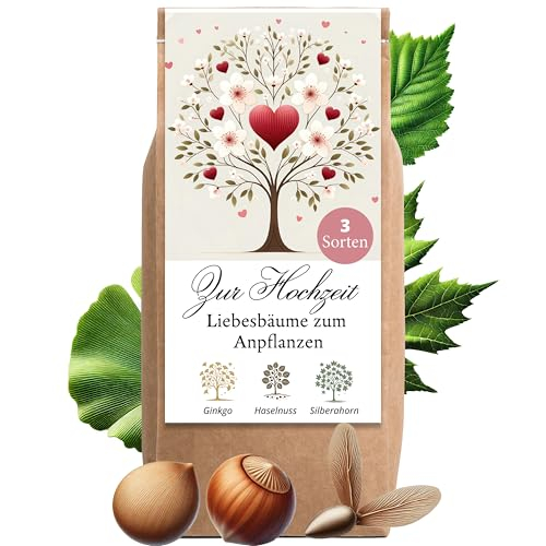 Hochzeitsgeschenk Anzuchtset Liebesbäume