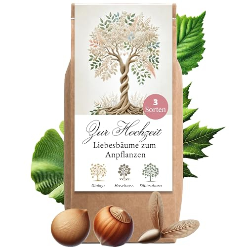 Hochzeitsgeschenk Anzuchtset Liebesbäume