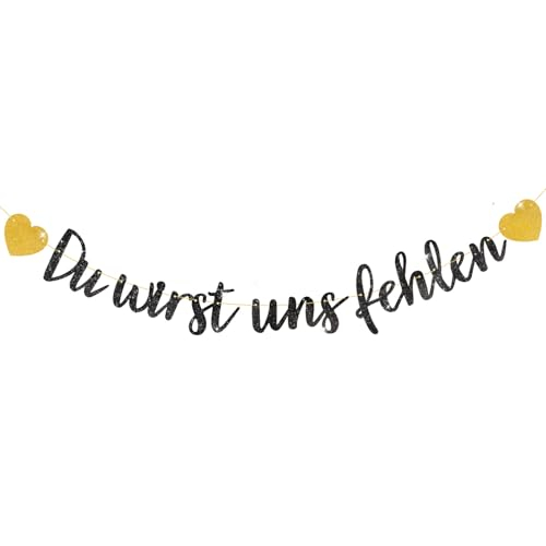 BETESSIN Abschiedsparty Deko Schwarz
