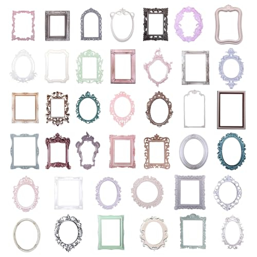 Oruola 40 Blätter Mini Fotorahmen Scrapbooking